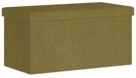Flexi+Storage+Living+760+x+380+x+380mm+Burnt+Olive+Non-Woven+Linen+Ottoman