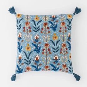 Botany+Embroidered+Cushion