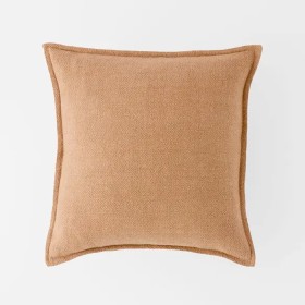 Sorano-Linen-Blend-Cushion-Tobacco on sale
