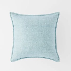 Sorano+Linen+Blend+Cushion+-+Smoke+Blue