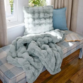 Malmo-Fur-Cushion-Mineral on sale