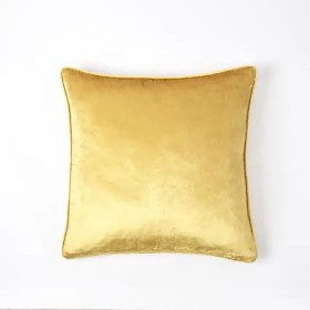 Margot+Velvet+Cushion+-+Gold