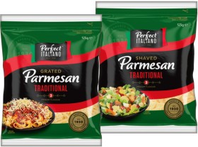 Perfect+Italiano+Grated+or+Shaved+Parmesan+125g+Selected+Varieties