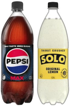 Pepsi+or+Solo+1.25+Litre+Selected+Varieties