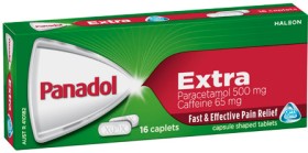 Panadol+Extra+Paracetamol+%26amp%3B+Caffeine+Caplets+16+Pack%2A