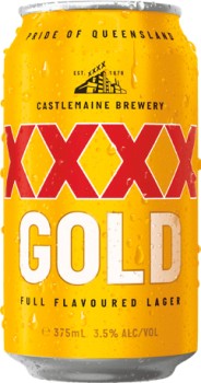 XXXX-Gold-Block-Cans-375mL-30-Can-Block on sale