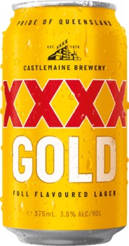 XXXX-Gold-Block-Cans-375mL-30-Can-Block on sale