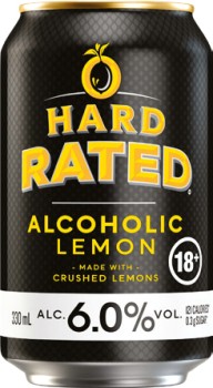Hard-Rated-6-Premix-Cans-330mL-10-Pack on sale