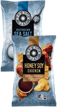 Red-Rock-Deli-Chips-150165g-Selected-Varieties on sale