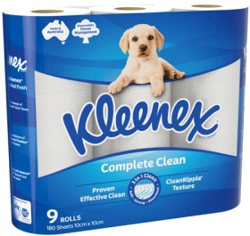 Kleenex+Complete+Clean+Toilet+Tissue+9+Pack