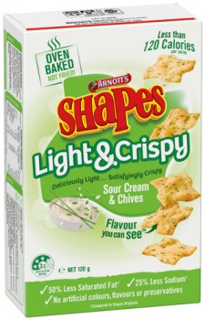 Arnotts-Shapes-Light-Crispy-120g-Selected-Varieties on sale