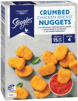 Steggles-Chicken-Breast-Nuggets-400g on sale