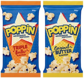 Poppin+Microwave+Popcorn+100g+Selected+Varieties