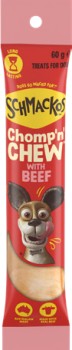 Schmackos-Chomp-n-Chew-Dog-Treats-60g-Selected-Varieties on sale