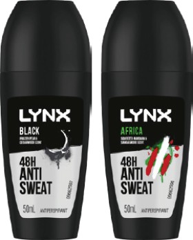 Lynx+Antiperspirant+Roll%E2%80%91On+50mL+Selected+Varieties