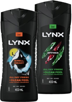 Lynx+Body+Wash+400mL+Selected+Varieties
