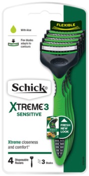 Schick+Xtreme+3+Sensitive+Disposable+Razors+4+Pack