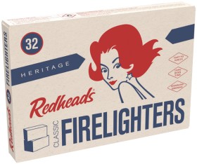 Redheads-Firelighters-Heritage-32-Pack-Selected-Varieties on sale