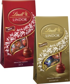 Lindt-Lindor-Bag-123g-125g on sale
