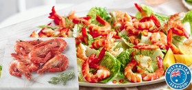 Coles-Australian-Fresh-Cooked-Black-Tiger-Prawns on sale