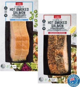 Coles+Australian+Hot+Smoked+Salmon+Natural+or+Peppercorn+150g