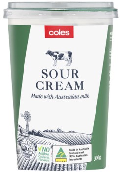 Coles+Sour+Cream+300g