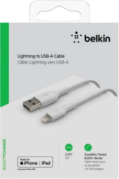 Belkin-USB-A-Lightning-Cable-White-1-Pack on sale