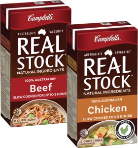 Campbells-Real-Stock-500mL on sale