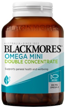 Blackmores+Omega+Mini+Double+Concentrate+Capsules+200+Pack