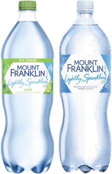 Mt+Franklin+Lightly+Sparkling+Water+1.25+Litre