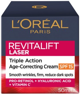 L%26%23039%3BOr%26eacute%3Bal+Revitalift+Laser+Triple+Action+Age+Correcting+Cream+SPF+15+50mL