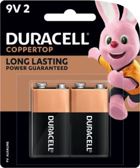 Duracell+Coppertop+Batteries+9V+2+Pack