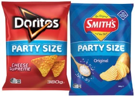 Smith%26rsquo%3Bs+Crinkle+Cut%2C+Doritos+Corn+Chips+Party+Size+380g+or+Red+Rock+Deli+Chips+290g+Selected+Varieties