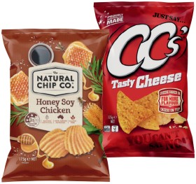 The+Natural+Chip+Co.+or+CC%26rsquo%3Bs+Corn+Chips+175g+Selected+Varieties