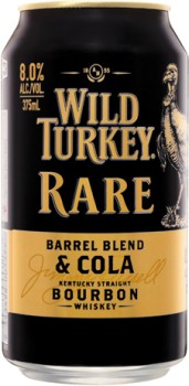 Wild+Turkey+Rare+%26amp%3B+Cola+8%25+Premix+Cans+375mL+10+Pack