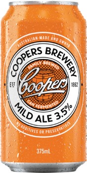 Coopers+Mild+Ale+3.5%25+Cans+375mL+24+Pack