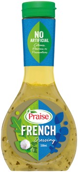 Praise-Dressing-330mL-Selected-Varieties on sale