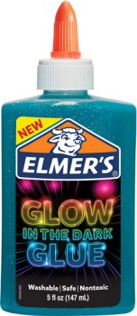 Elmerʼs-Glow-in-the-Dark-Glue-147mL-Blue on sale