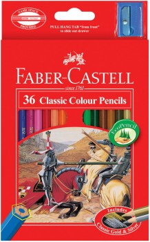 Faber-Castell+36+Pack+Classic+Coloured+Pencils