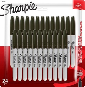 Sharpie+Fine+Permanent+Markers+Black+24+Pack