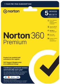 Norton+360+Premium+5+Devices+1+Year+Download