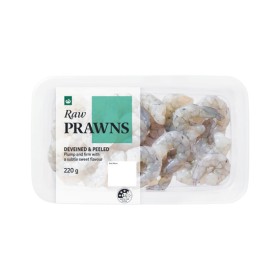 Woolworths-Raw-Prawns-220g on sale