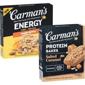 Carmans-Protein-Bake-Bars-175-180g-Pk-4-5 on sale
