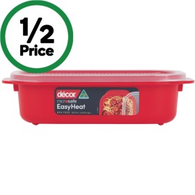 Dcor-Microsafe-EasyHeat-Oblong-Container-900ml on sale