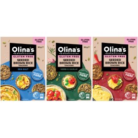 NEW+Olina%26%23039%3Bs+Simply+Seed+Brown+Rice+Crackers+80g