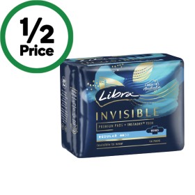 Libra+Invisible+Regular+Pads+with+Wings+Pk+14