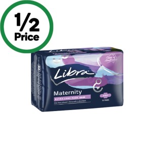 Libra-Maternity-Extra-Long-Pads-with-Wings-Pk-10 on sale