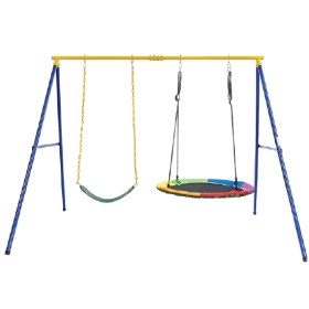 Costway+300kg+Saucer+Tree+Swing+Set+Extra-Large+2+Seat+Outdoor+Heavy-duty+Swing+Hammock+Chair+Garden+Backyard+Playset