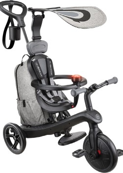 Globber+Explorer+4-in-1+Trike+Dlx+Black-Grey