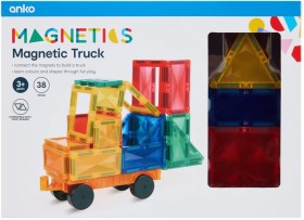 38+Piece+Magnetic+Truck+Set
